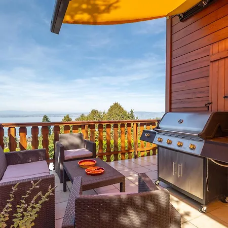 شاليه Avec Sauna Entre Leman, Montagnes Et Golf - Le Cocon Du Leman إفيان ليه با